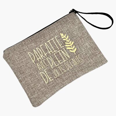 Pouch L, Perfect mit vielen hübschen Fehlern, Anjou-Jute