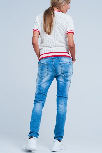 jean boyfriend skinny effet vieilli 3