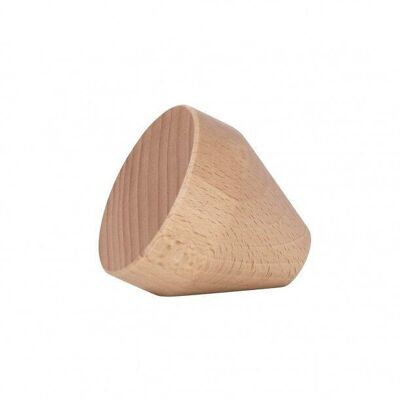 Natural Conical Wook Coat Hook Small Diam 60 X 60 mm