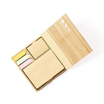 Coffret Post-it Écoresponsable en Bambou 2