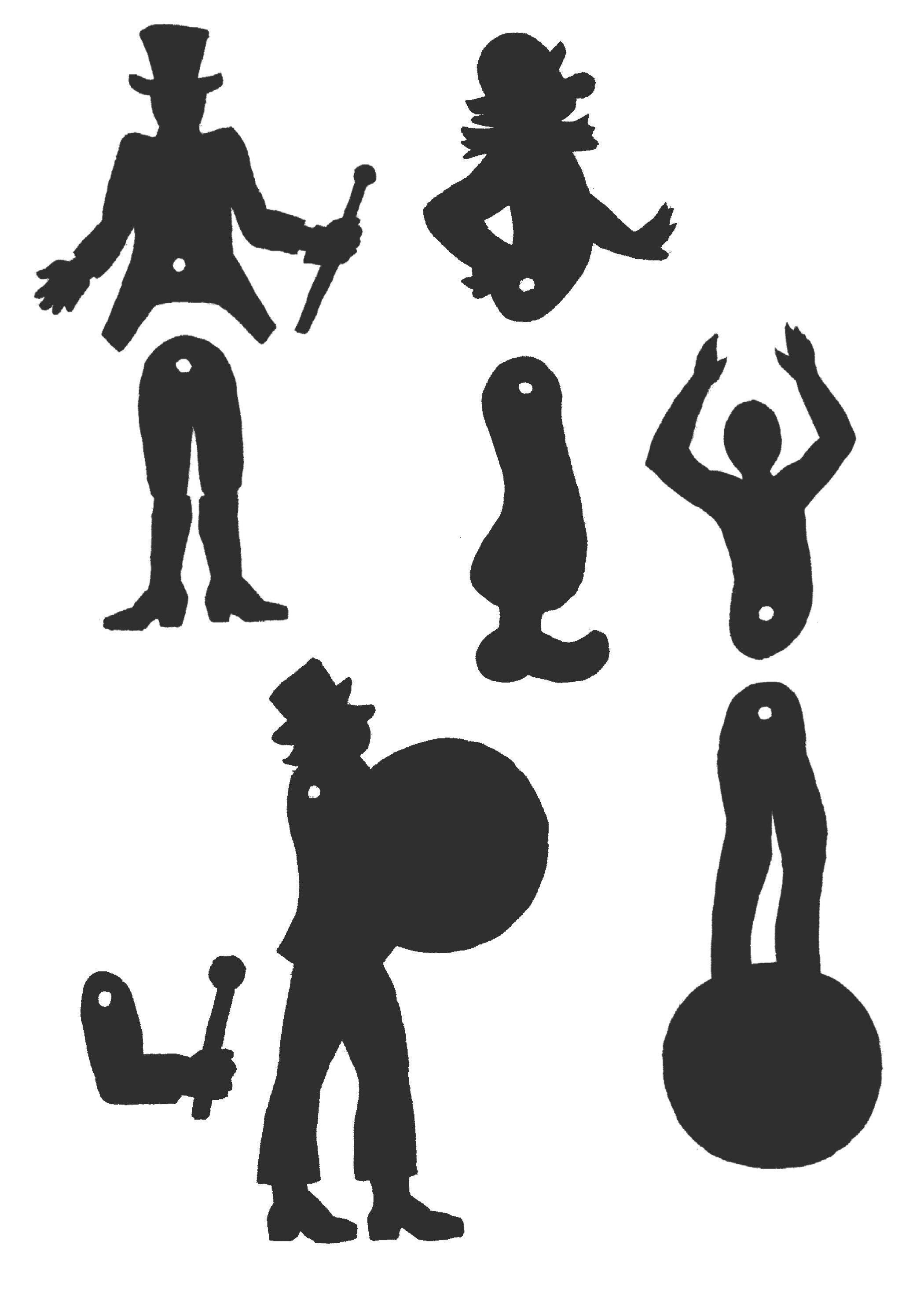 Bastelbogen Schattentheater