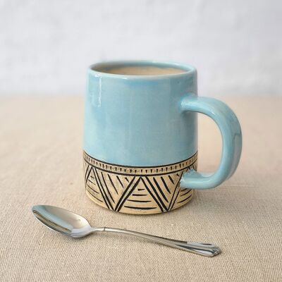 Clear Sky Classic Carved Pint Mug