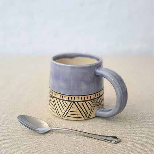 Amethyst Purple Classic Carved Standard Mug