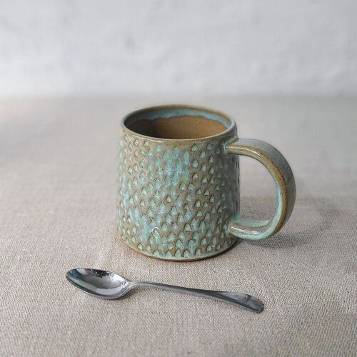 Borealis Green Rustic Textured Standard Mug
