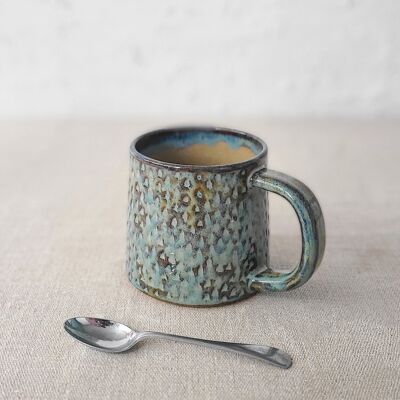 Seafoam Blue Rustic Textured Standard Mug