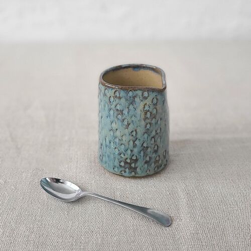 Seafoam Blue Rustic Textured Small Jug