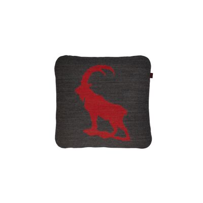 Coussin décoratif Capricorne env. 46 x 46 cm rouge