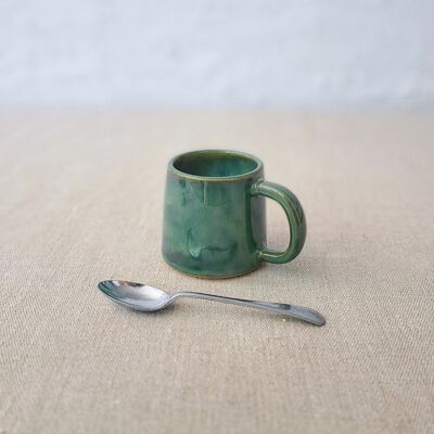 Tasse à expresso classique vert alpin