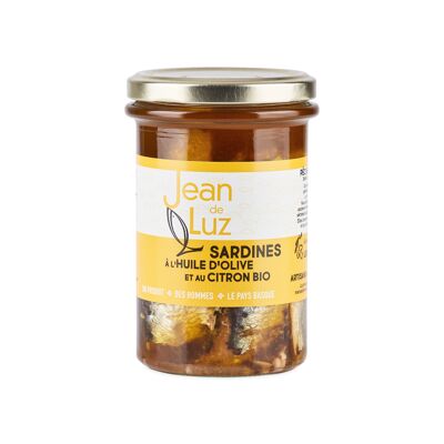 Sardinen in Olivenöl und Bio-Zitrone - 270gr
