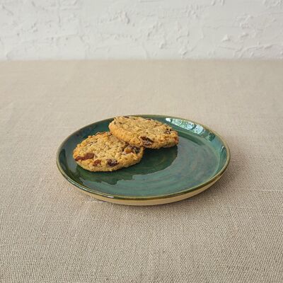 Assiette à gâteau classique vert alpin