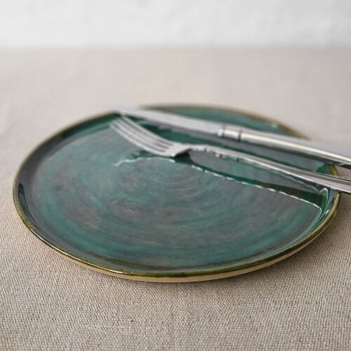 Alpine Green Classic Lunch Plate