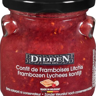 Raspberry confit with litchis - Jar 150 g