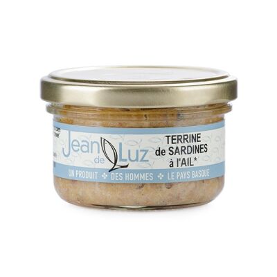 Organic sardine terrine with garlic - 85gr