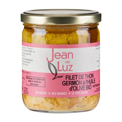 Filetto di tonno bianco biologico in olio d'oliva - 380 g