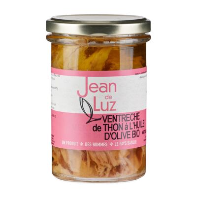 Ventresca di tonno bianco in olio d'oliva biologico - 270 g