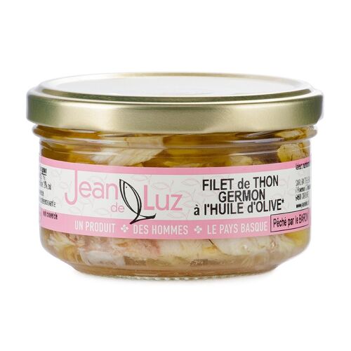 Filet de thon germon à l'huile d'olive bio - 140g