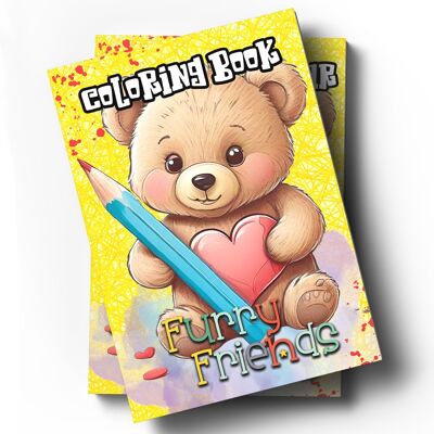 Libro colorear - Amigos peludos