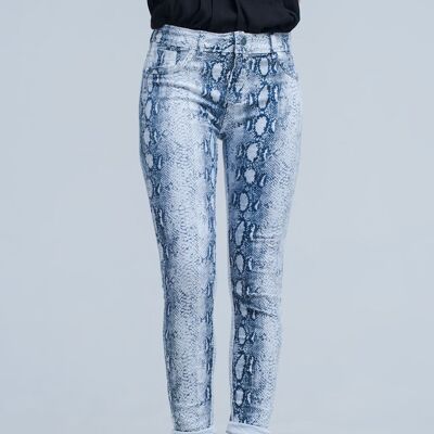 White reversible jeans
