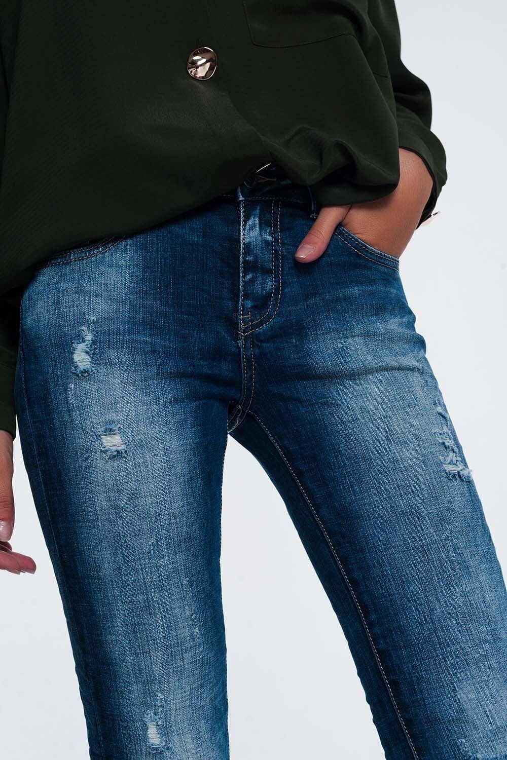 Slim-Fit-Jeans in hellem Alter