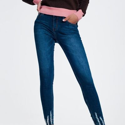 Jean skinny ourlet brut