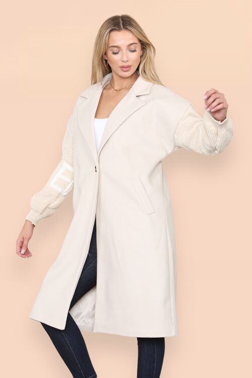 Notch Lapel Coat with LOVE Sleeves