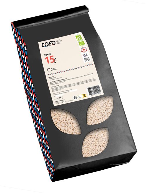 Pâtes bio - 15 Risoni (sac 6kg)