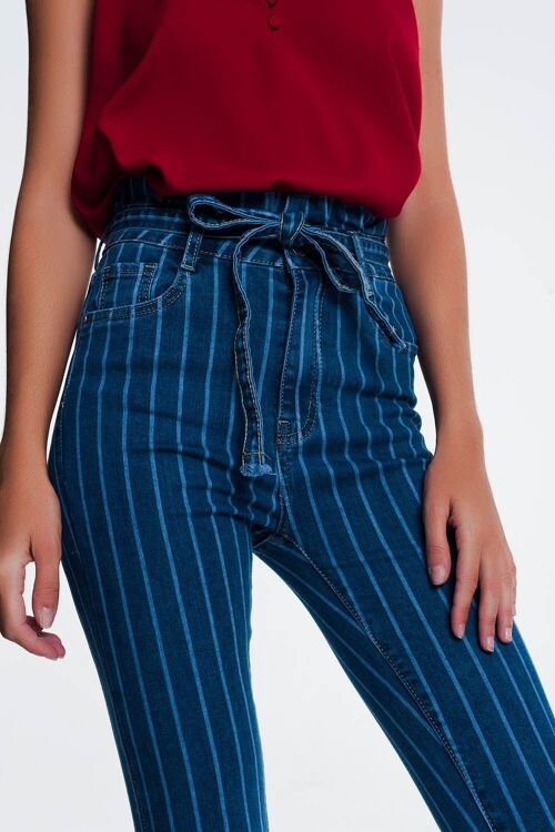 skinny jeans with pinstripe