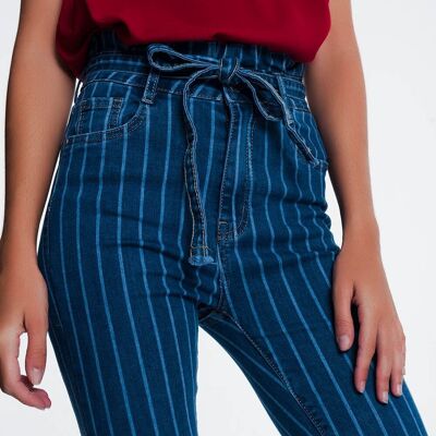 skinny jeans with pinstripe