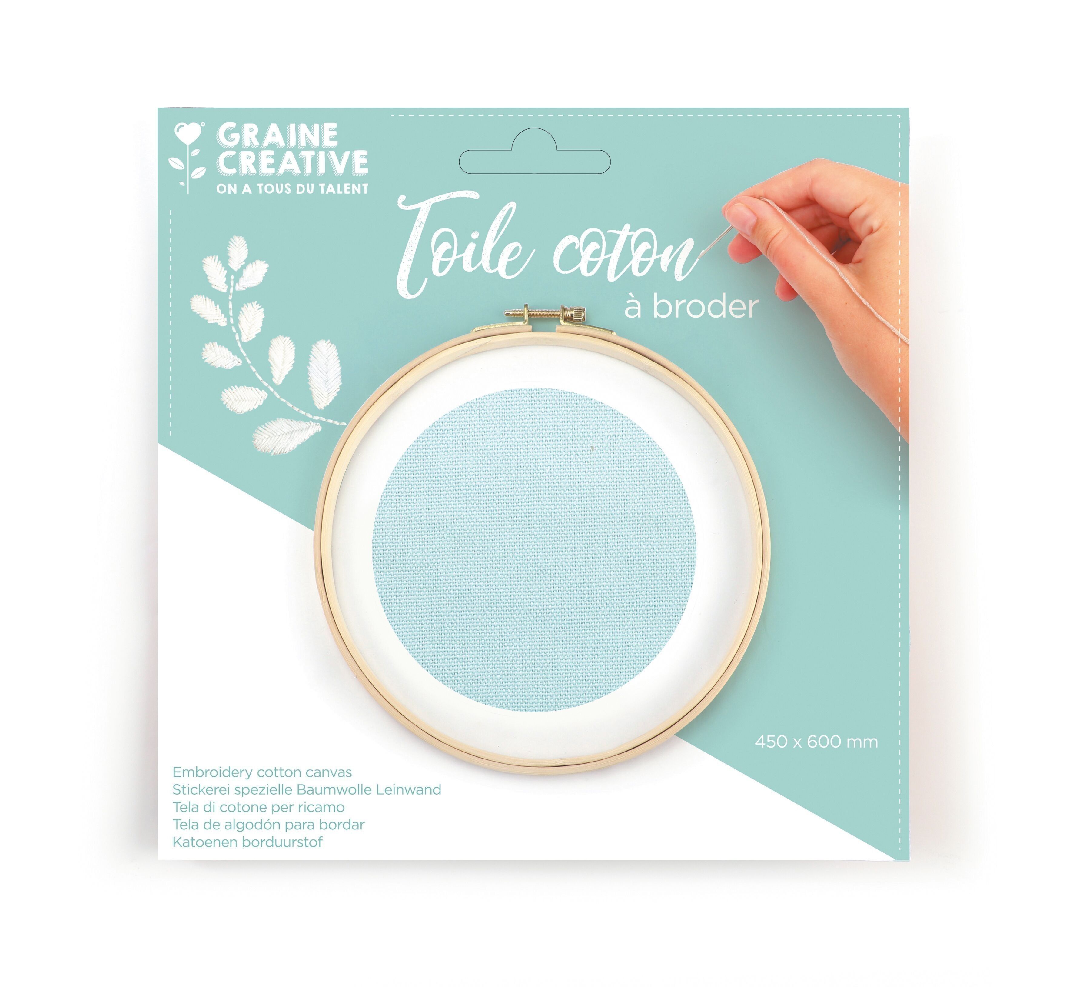 TELA DI COTONE VERDE ACQUA