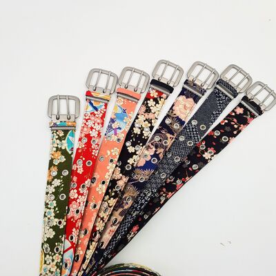 Kyoto chirimen fabric belt