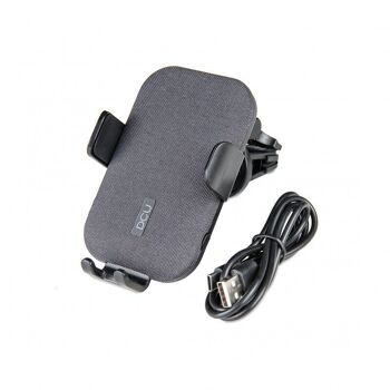 Support de téléphone portable pour voiture avec charge rapide sans fil de 15 W 4