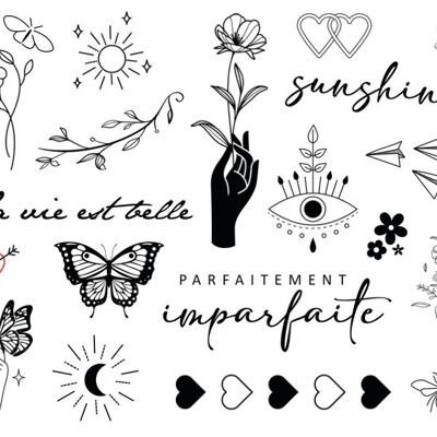 Tatouage éphémère : Mini Tendance