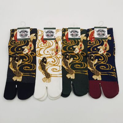 Japanese Tabi Cotton Socks - Koi Carp Pattern size 40-45