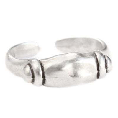 Bague bloc argent