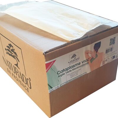 Impacchi di argilla verde Montmorillonite 200 g sfusi in cartone da 24 unità in vendita singolarmente senza imballaggio