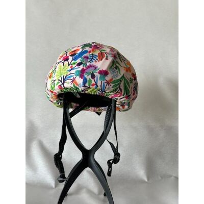 Couvre-casque de vélo - Jersey fleurs