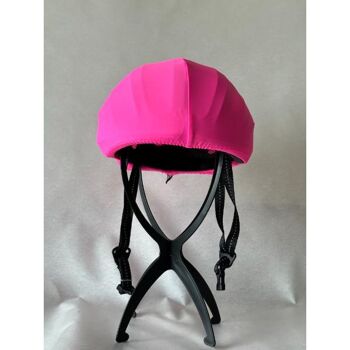 Couvre-casque de vélo - Rose Fluo 1