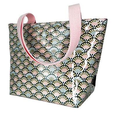 Nomadic insulated bag, “Art Deco” pink