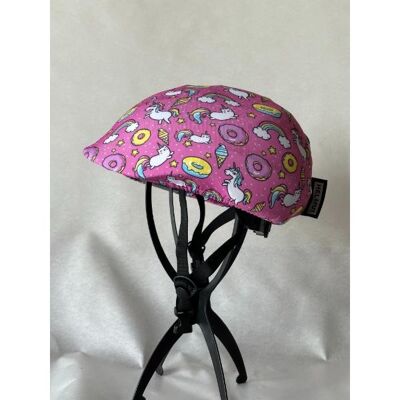 Couvre-casque de vélo - licorne rose
