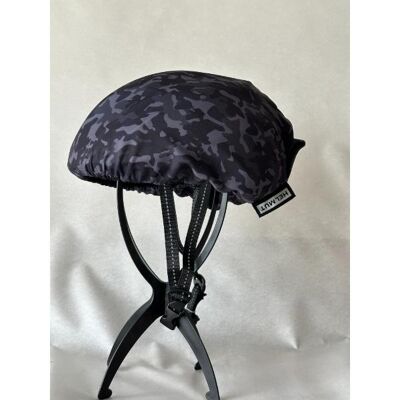 Couvre-casque de vélo - camouflage gris