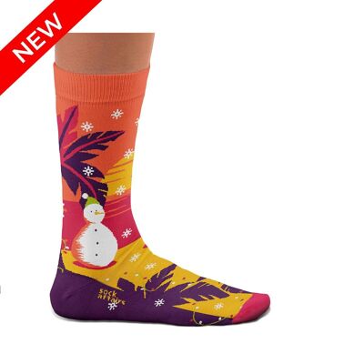 Chaussettes bonhomme de neige