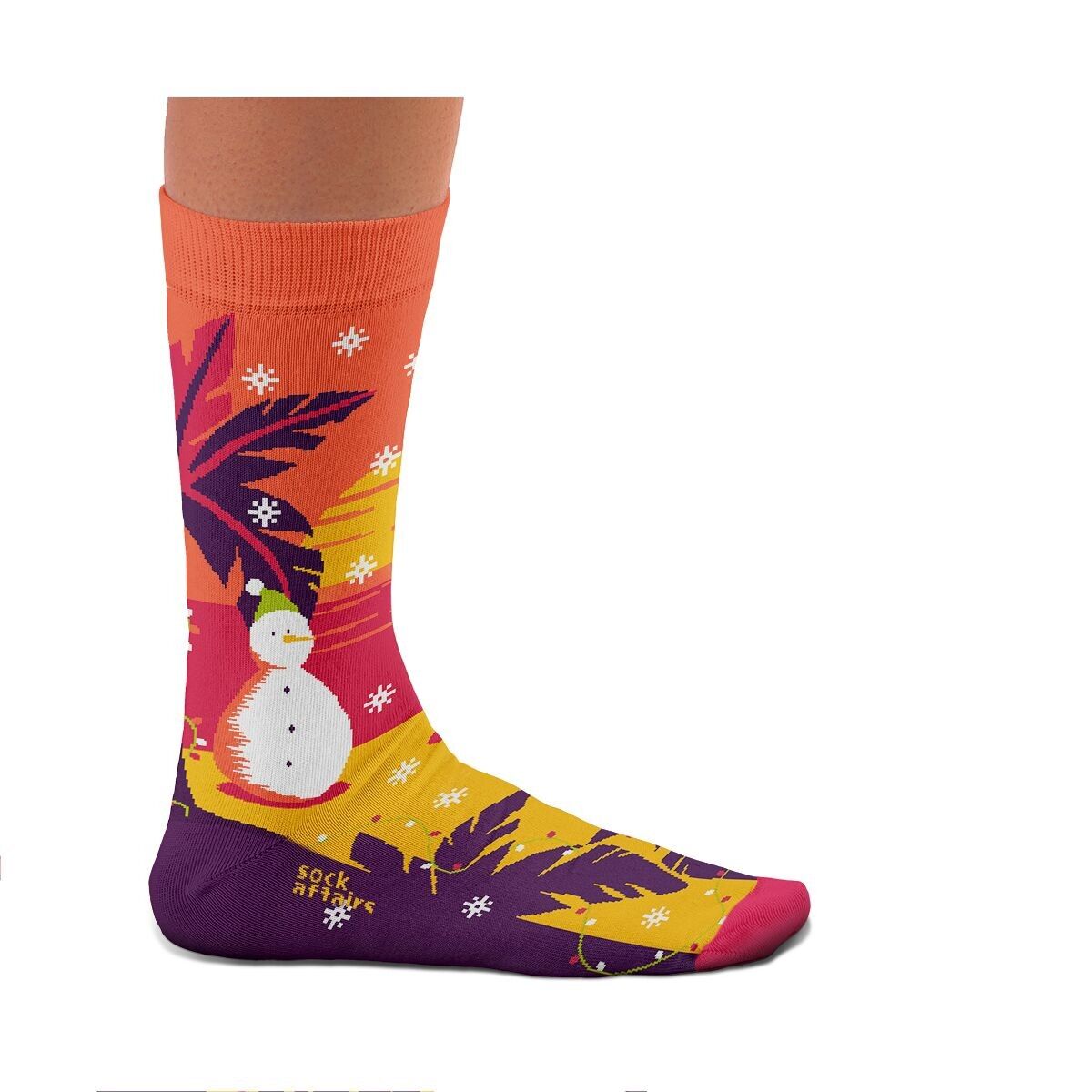 Calcetines de muñeco de nieve