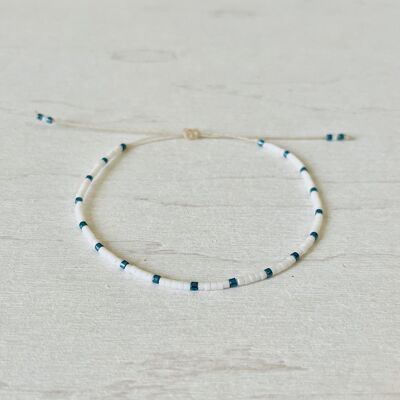 Miyuki Bead Bracelets Adjustable in nylon, seed, thin bracelet