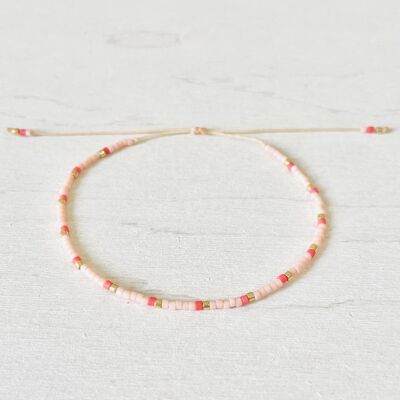 Miyuki-Perlenarmbänder, verstellbar aus Nylon, Samen, dünnes Armband