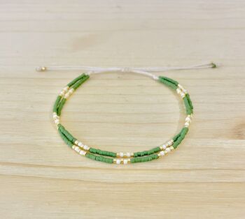Bracelets ensemble Perle Miyuki Réglable en nylon, rocaille, bracelet fin 1