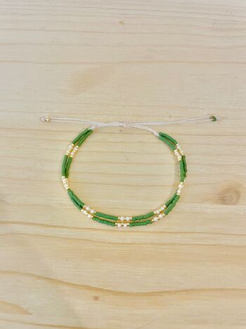 Bracelets ensemble Perle Miyuki Réglable en nylon, rocaille, bracelet fin 3