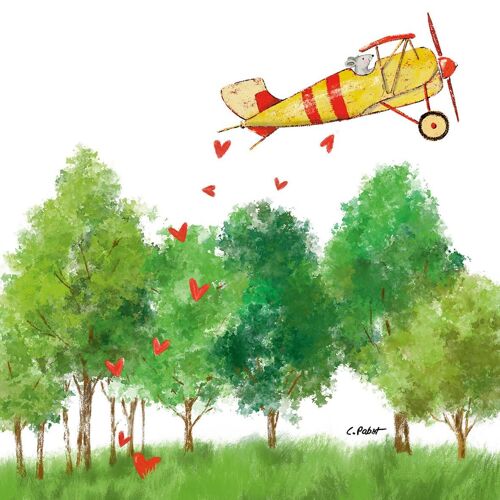 Flight to Love Napkin 33x33