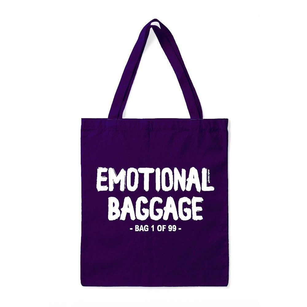 Emotional baggage tote bag sale