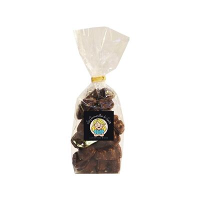 Cioccolato - Borsa a forma di orsetto marshmallow al cioccolato fondente