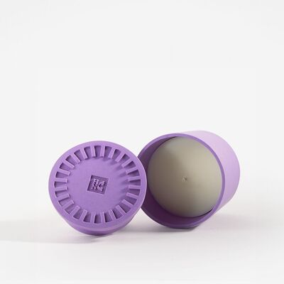 "Purple Haze" scented vegetable candle - Fig & Vetiver, 185g.